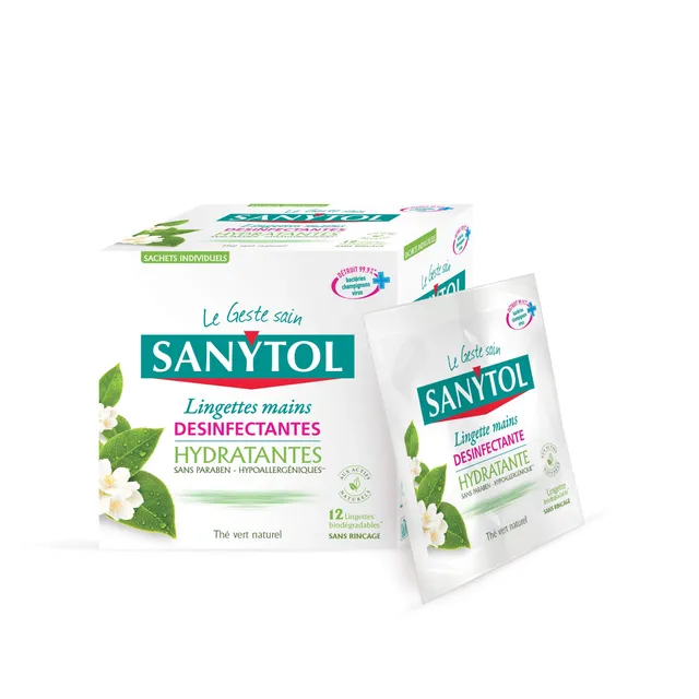 sanytol-lingettes-d-sinfectantes-mains-th-vert-x12-lot-de-8 image 1
