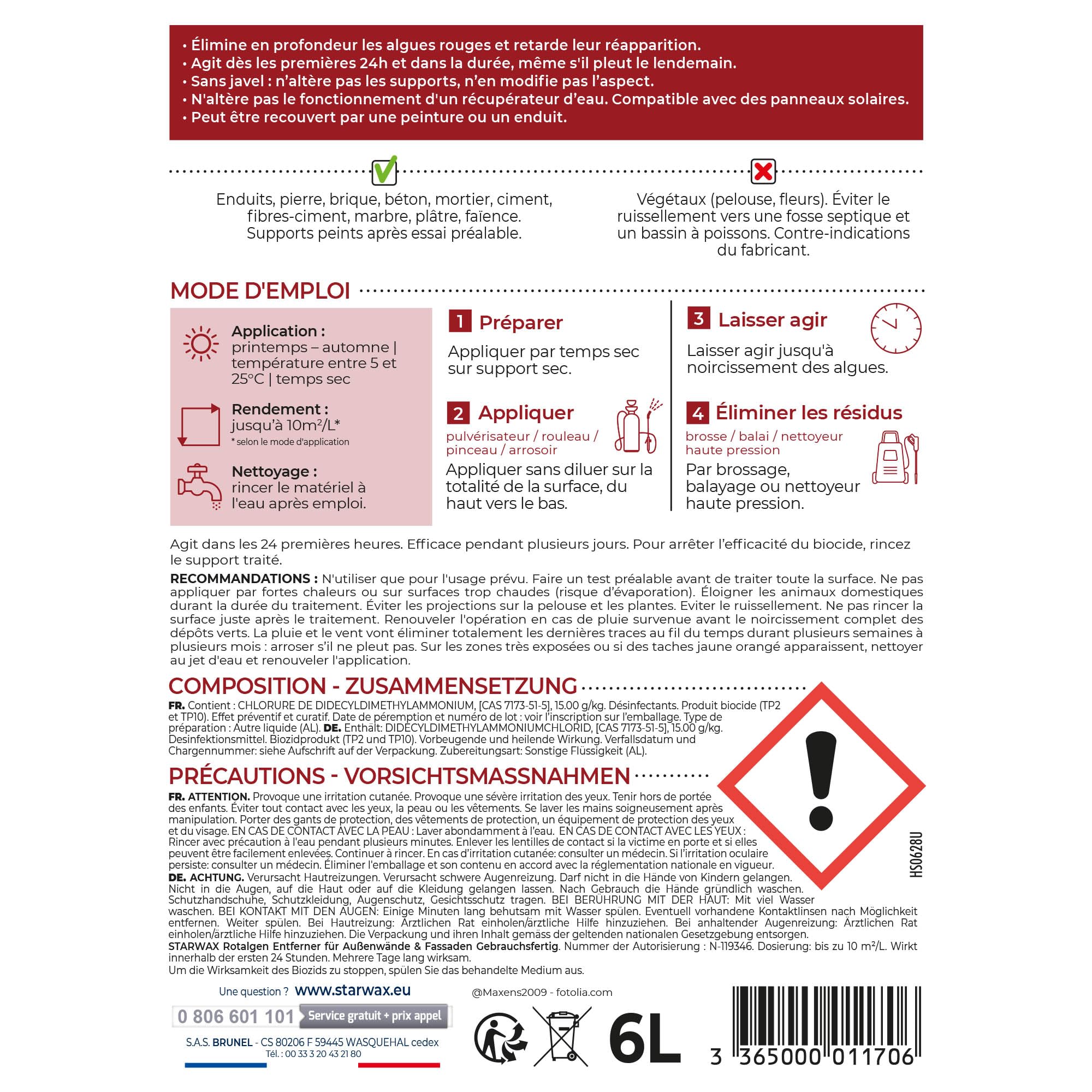 starwax-traitement-anti-algues-rouges-murs-et-fa-ades-6l-pr-t-l-emploi image 7
