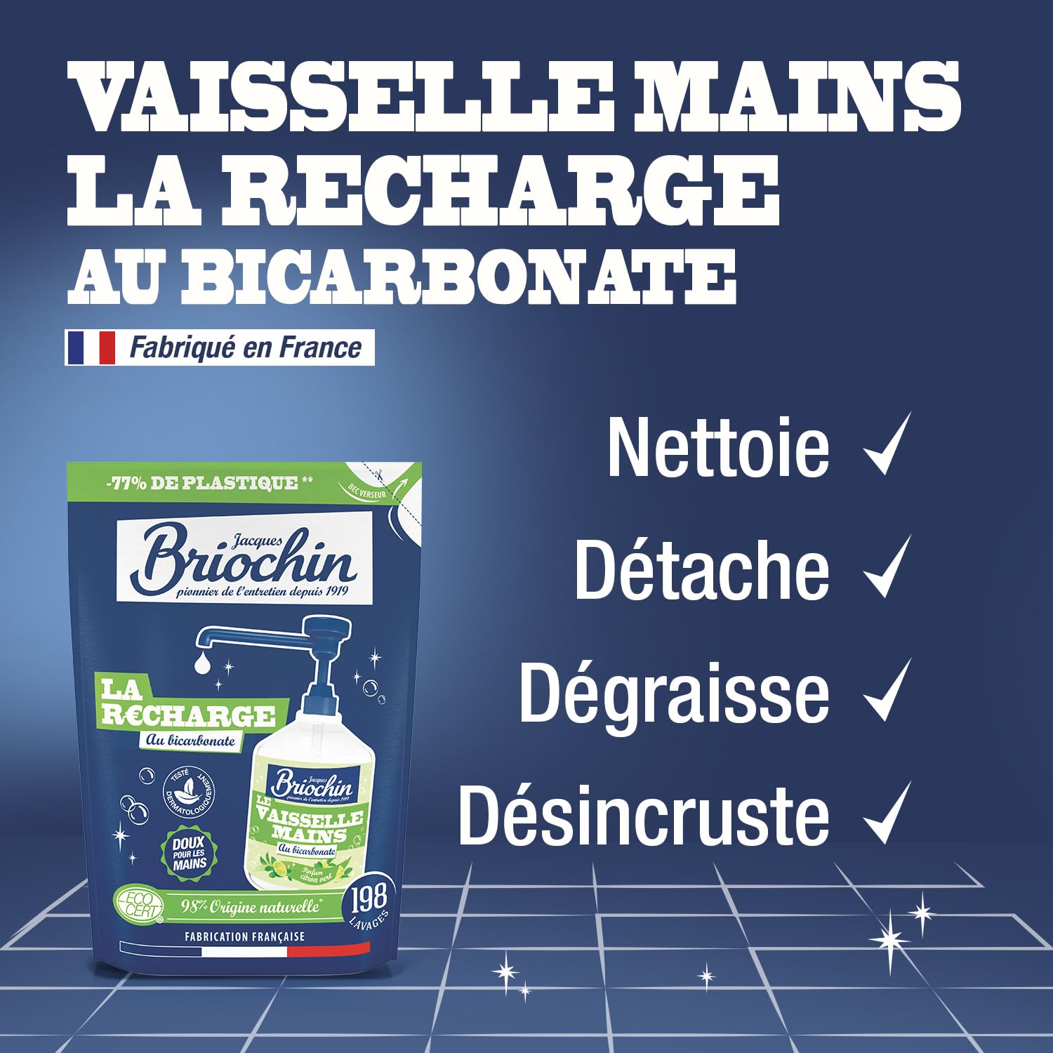 le-briochin-recharge-liquide-vaisselle-et-mains-bicarbonate-450ml image 3