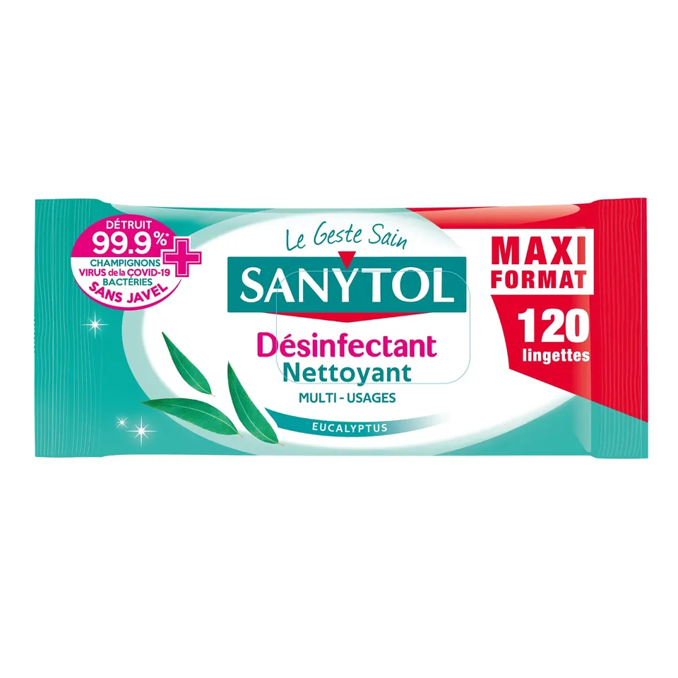 sanytol-lingettes-d-sinfectantes-multi-usages-eucalyptus-x120 image 1