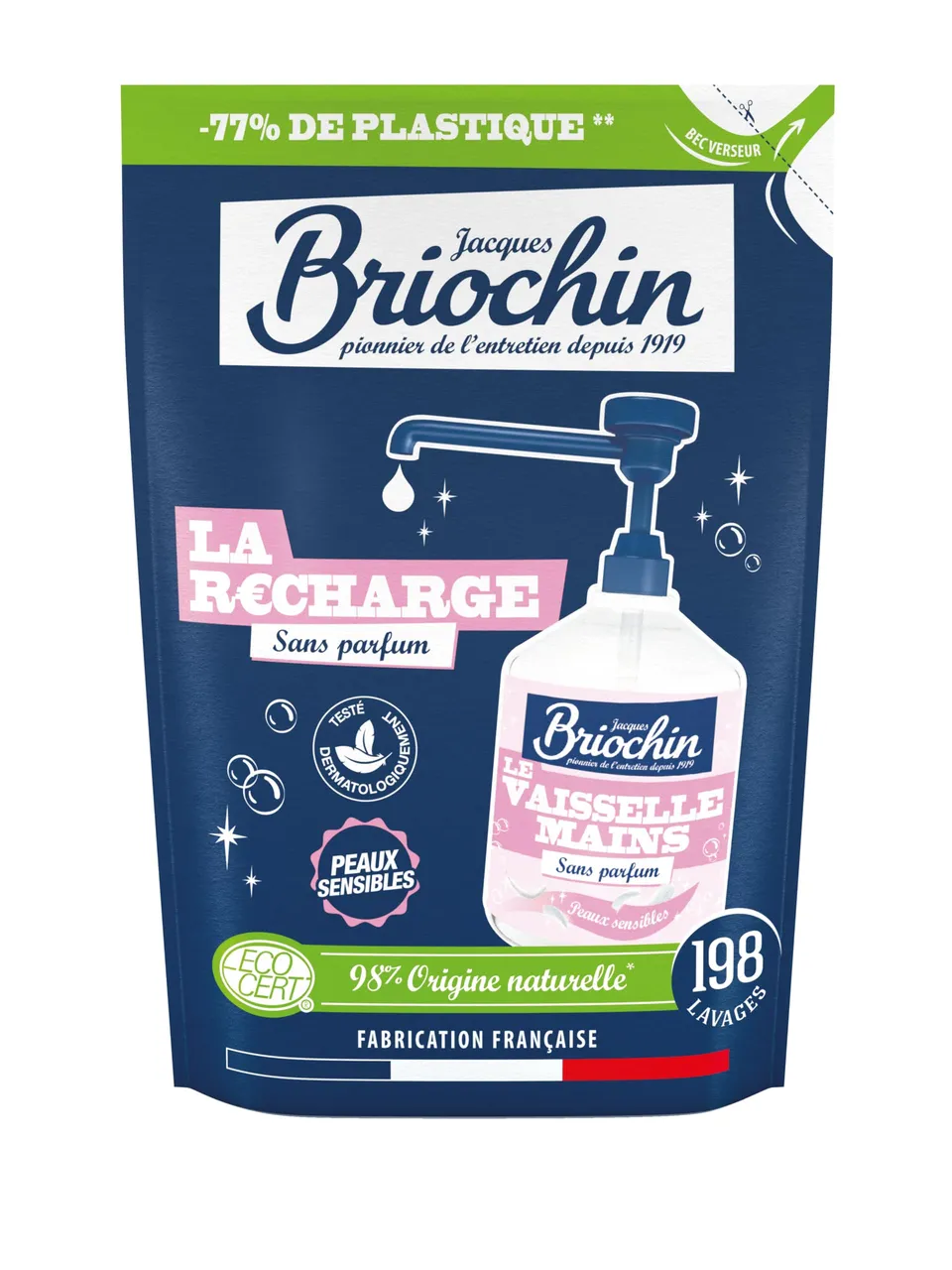 le-briochin-recharge-liquide-vaisselle-mains-450ml image 1