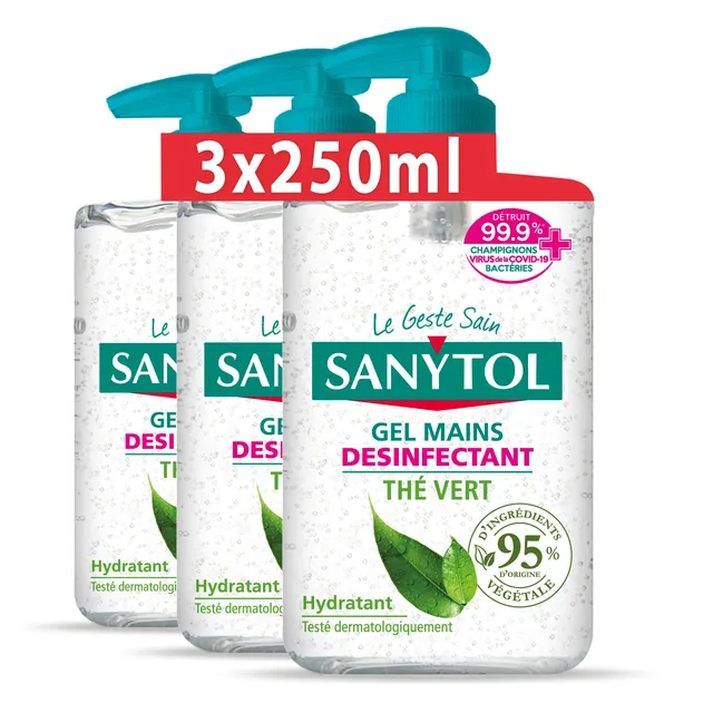 sanytol-gel-mains-d-sinfectant-th-vert-250-ml-lot-de-3 image 1